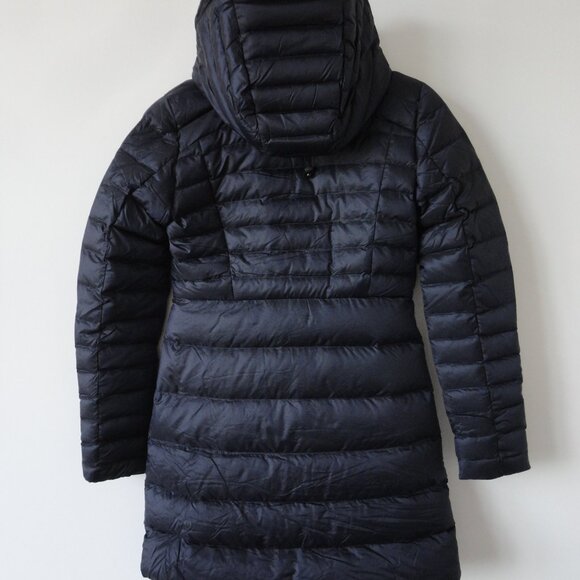 NWT LULULEMON Navy Blue Goose Down Long Hooded Brave The Cold Parka Jacket 4 - Picture 7 of 12